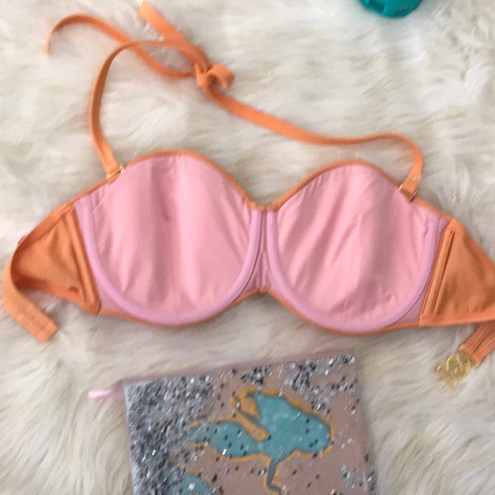 Cute peach vintage Victoria secrets swim top s - Picture 7 of 7